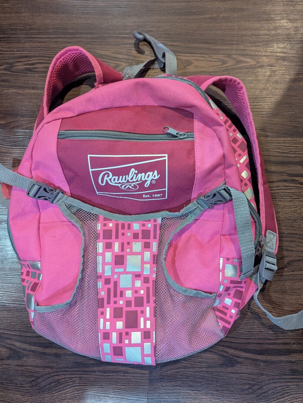 Rawlings Pink Patterned Baseball Backpack